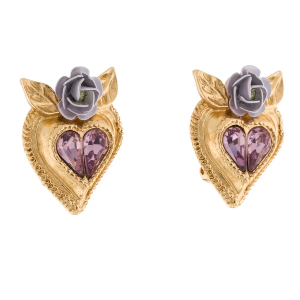 Easter Gift Christian Lacroix Earrings Vintage Clip Wings